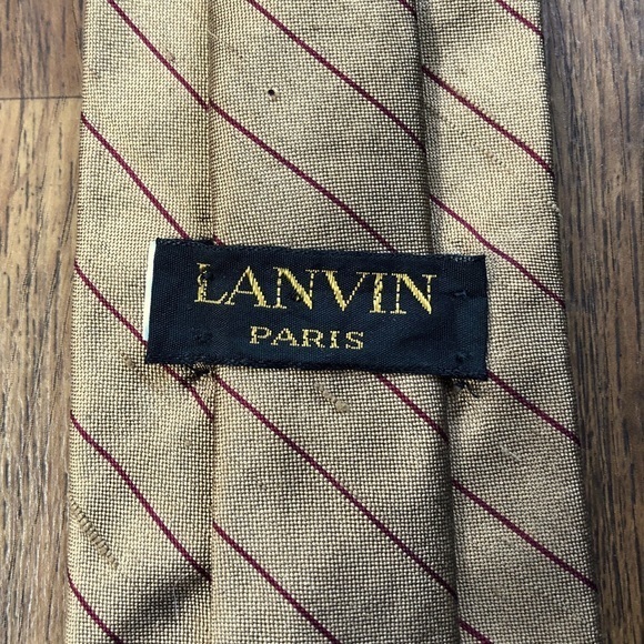 Lanvin Other - Lanvin Classic Golden Silk Tie